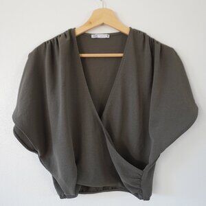 Zara Green Blouse